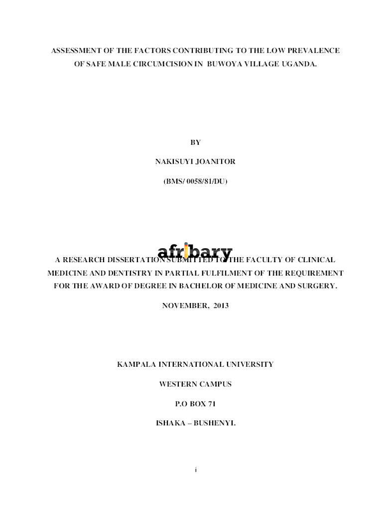 Male circumcision dissertation 07 picture