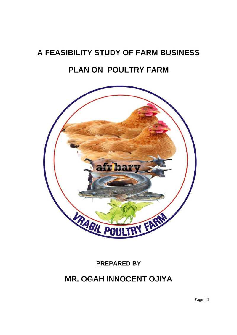 local poultry feed business plan pdf