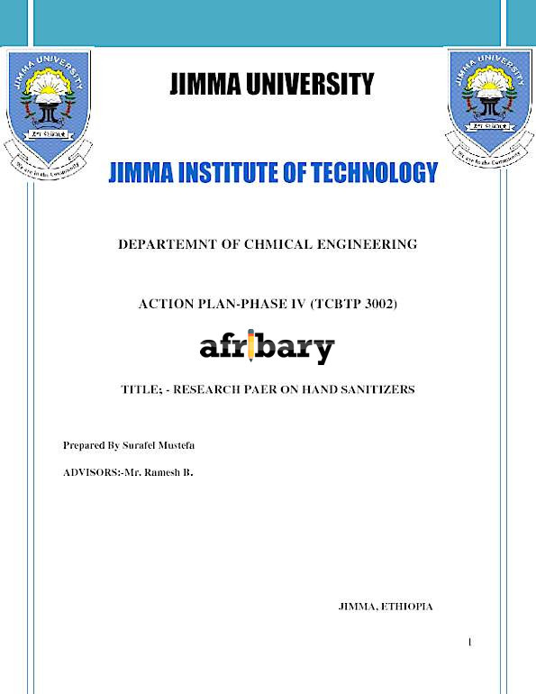 Organic hand sanitizer research paper image