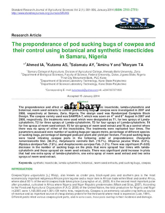 Cowpea thesis topics picture